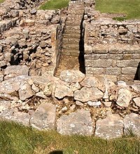 Steps leading to the 'Strongroom'